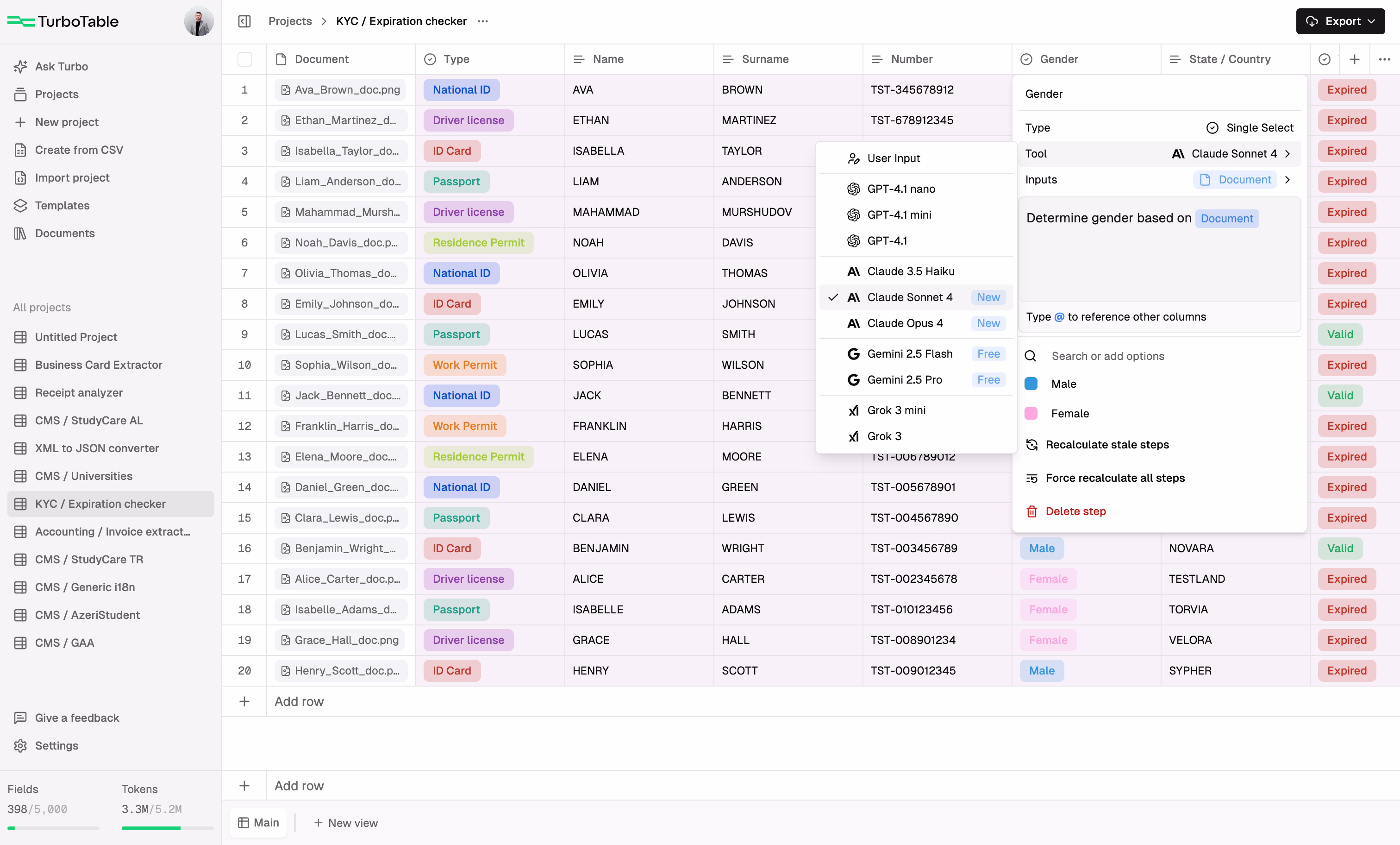 TurboTable overview
